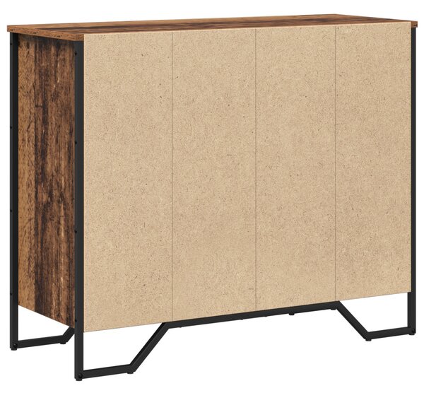Fiókos Szekrény Régi Fa 91x35.5x74.5 cm Szerelt Fa