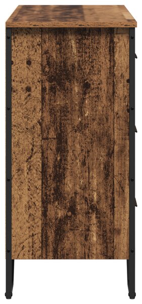 Fiókos Szekrény Régi Fa 91x35.5x74.5 cm Szerelt Fa
