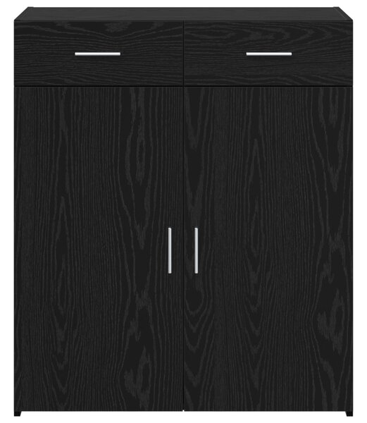 Tárolószekrény fekete tölgy 80x42,5x93,5 cm szerelt fa