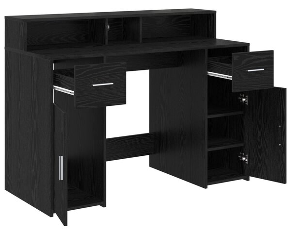 Fekete tölgy asztal 120x55x91 cm Mérnöki Fa