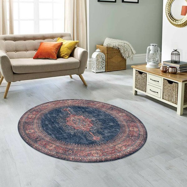 Conceptum Hypnose Szőnyeg (150 cm) Multicolor Blues Chenille - Sötétkék AL 26