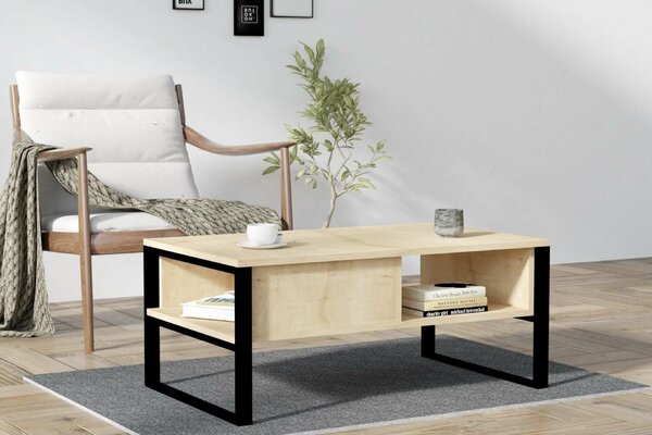 Hanah Home Coffee Table Sapphire Oak Devon Orta- Sapphire Oak