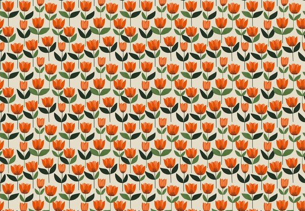 Fotótapéta - Minta tulipánokkal (147x102 cm)