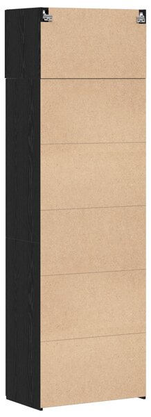 Tárolószekrény Fekete tölgy 70x42.5x225 cm Mérnöki Fa