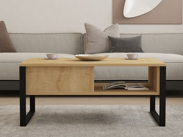 Hanah Home Coffee Table Sapphire Oak Devon Orta- Sapphire Oak