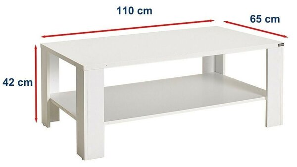 Hanah Home dohányzóasztal Diamond White Shp-695-Dd-1
