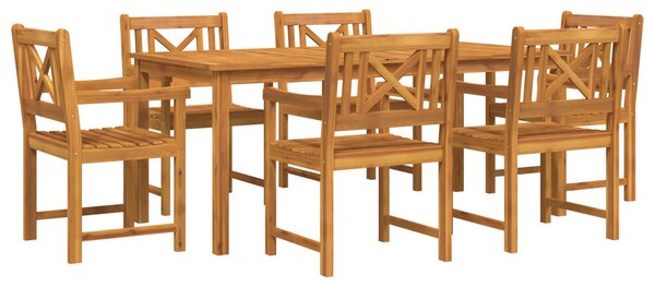 Kert étkező szett 7 pcs Barna Tömör Akácfa