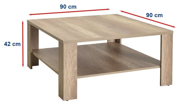 Hanah Home Dohányzóasztal Világos dió Shp-690-Tt-1