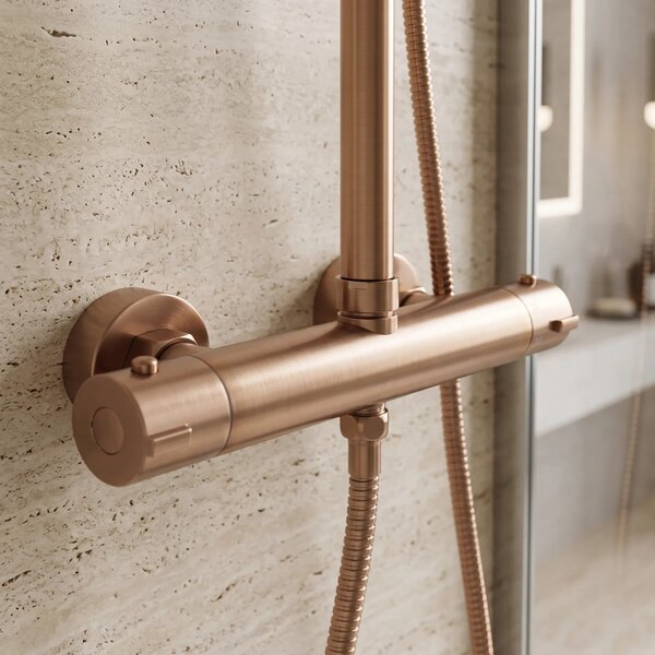 Zuhanyszett Termosztátos Rea Parot Light Brush Copper