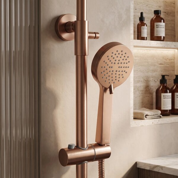 Zuhanyszett Termosztátos Rea Parot Light Brush Copper