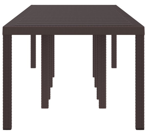 Kerti Asztal Barna 300 x 100 x 73 cm polirattan