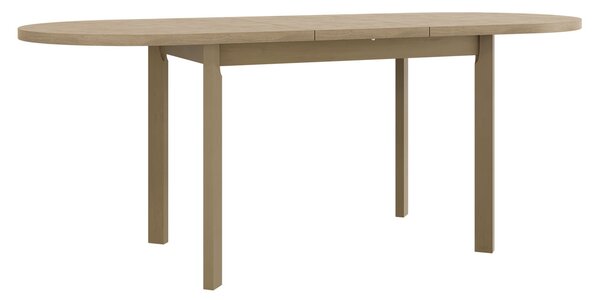 Kihúzható ovális étkezőasztal 160x80 cm BANGS 9 - sonoma tölgyfa