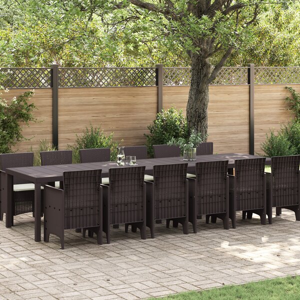 Kert étkező szett 13 pcs Barna Polt rattan