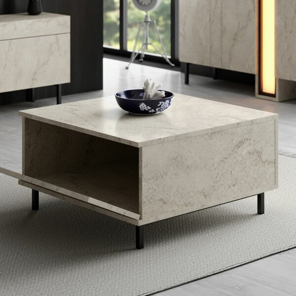 Hanah Home Travertine Paris dohányzóasztal - Travertin