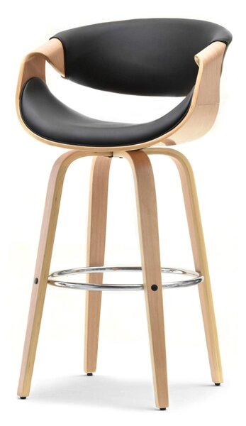 Designer bárszék SAROLTA - tölgy / fekete