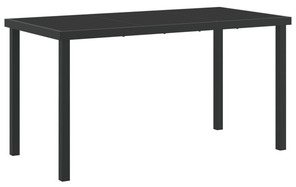 Kert étkező szett 5 pcs Fehér 140 x 70 x 73 cm Textilén és acél