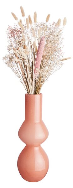 CANDY üveg váza, narancssárga 33 cm