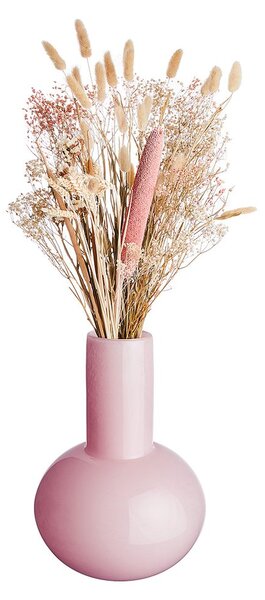 CANDY üveg váza, rózsaszín 25 cm