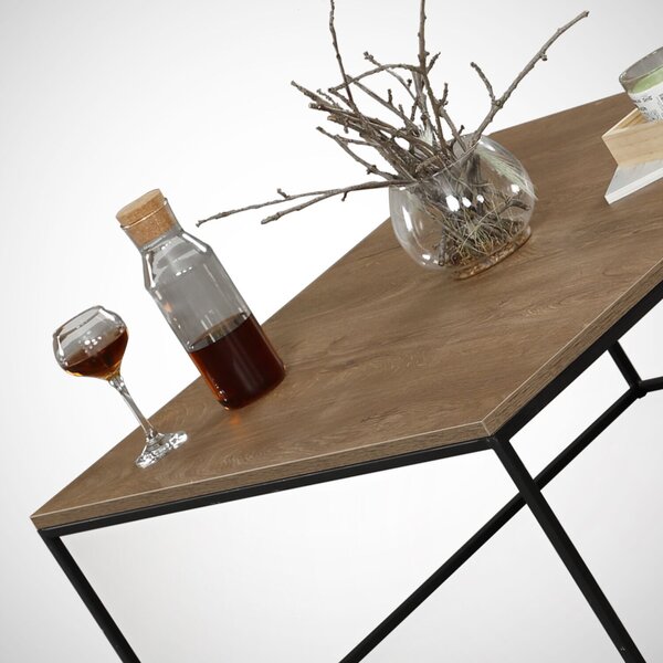 Hanah Home Coffee Table Caucasian Oak Poly - Caucasian Oak