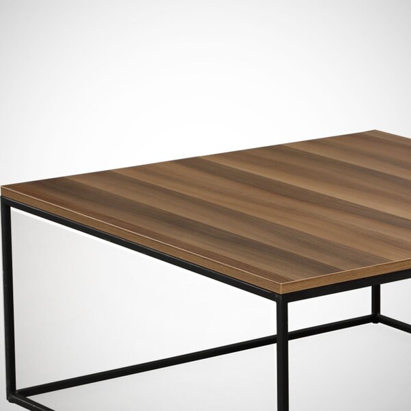 Hanah Home Coffee Table Walnut Poly - Walnut
