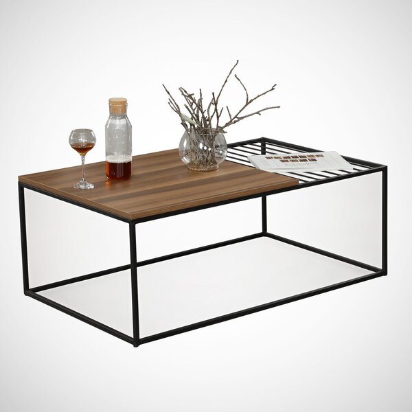 Hanah Home Coffee Table Walnut Zinus - Walnut