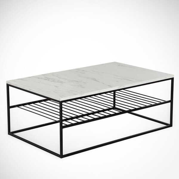Hanah Home Coffee Table White Black Etna - Marmo