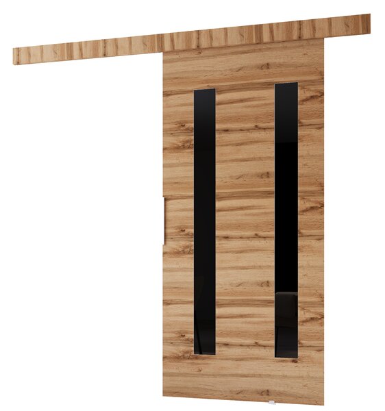 BARRET tolóajtó 8 - 86 cm, wotan tölgy / fekete
