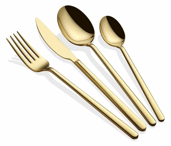 Hermia evőeszköz készlet (24 darabos) Gold Allegra - arany