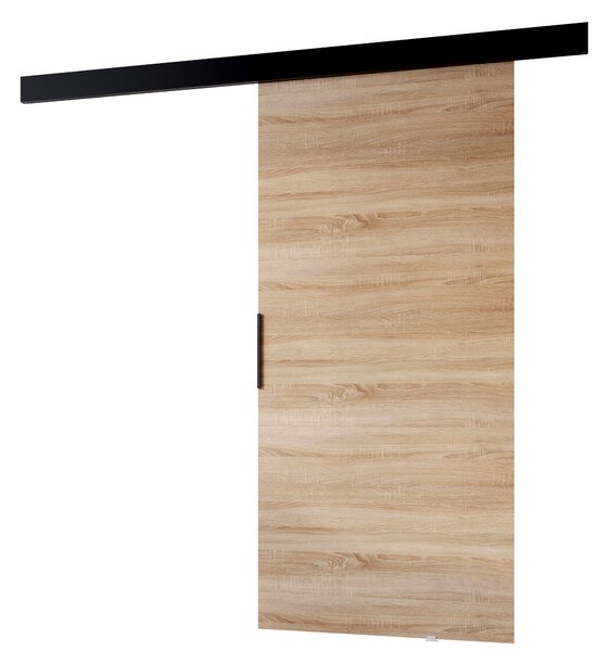 BARRET 11 tolóajtó - 76 cm, sonoma tölgy / fekete