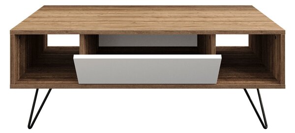 Hanah Home Dohányzóasztal Walnut White Mistico - dió, fehér