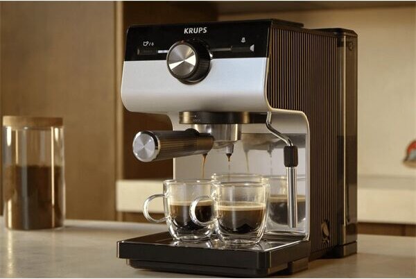 Krups xp381b10 authentic karos kávéfőző, szürke/fekete XP381B10