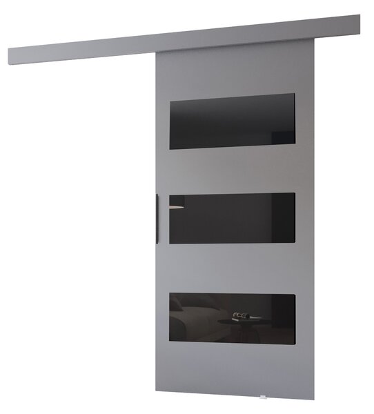 Beltéri faliajtó BARRET 15 - 86 cm, szürke / fekete