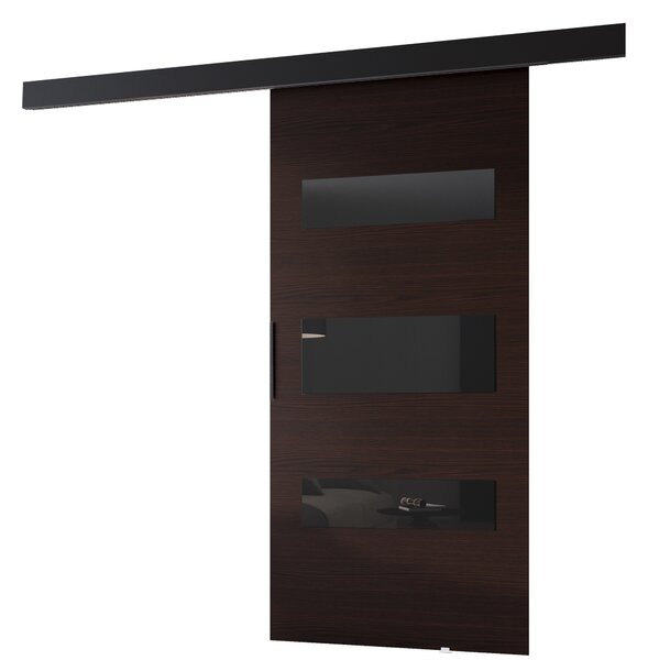 BARRET beltéri tolóajtó 14 - 76 cm, wenge / fekete