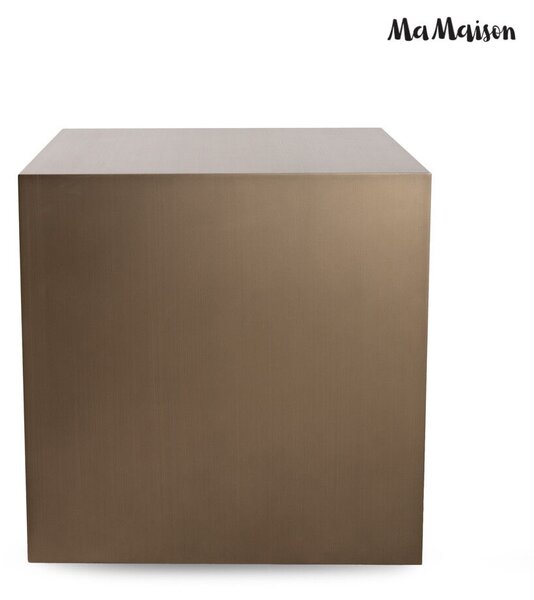 MaMaison Vector 55 Segédasztal Fém Szatén Arany Geometrikus