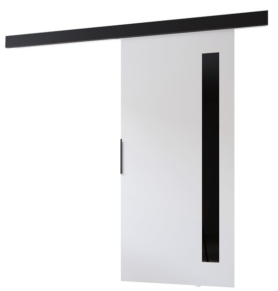 Beltéri faliajtó BARRET 17 - 86 cm, fehér / fekete