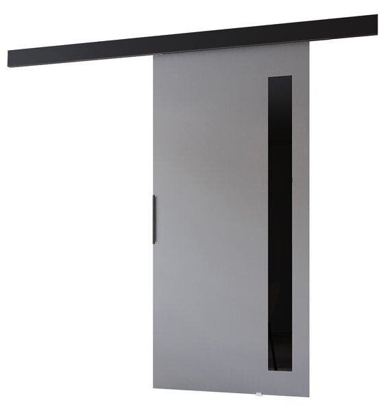 Beltéri faliajtó BARRET 17 - 86 cm, szürke / fekete