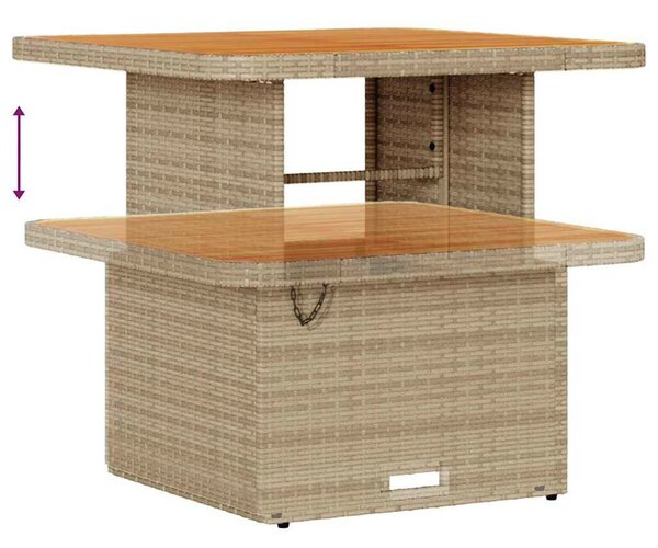 Kerti Kanapé Szett párnával 8 pcs Beige és krém 80 x 80 x 71 cm