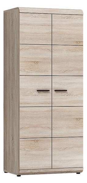 Gardróbszekrény ruhaakasztóval 80 cm LUVERNE - sonoma tölgy