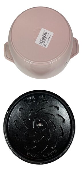 STAUB Öntöttvas főzőedény, zománcozott, 20 cm/3 liter, Cocotte Chistera kerek rózsaszín (54)