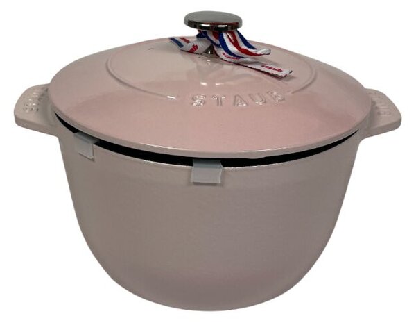 STAUB Öntöttvas főzőedény, zománcozott, 20 cm/3 liter, Cocotte Chistera kerek rózsaszín (54)