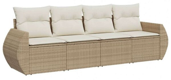 VidaXL Polyrattan Kerti Ülőgarnitúra - 4 részes - Bézs