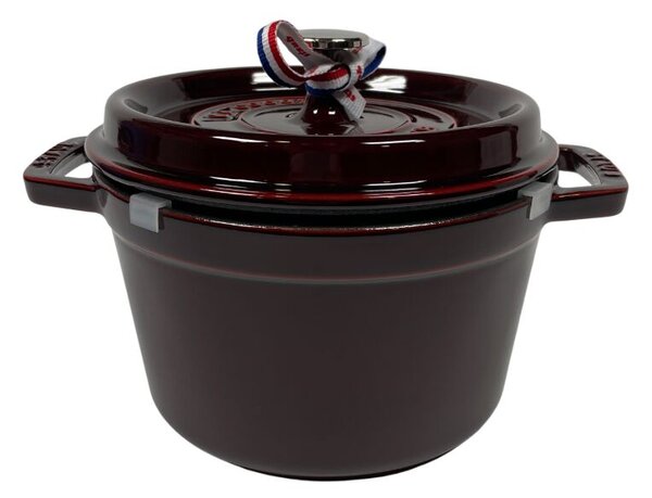 STAUB Öntöttvas főzőedény, zománcozott, 20 cm/2,75 liter, Cocotte Ronde kerek Gránátvörös(34)