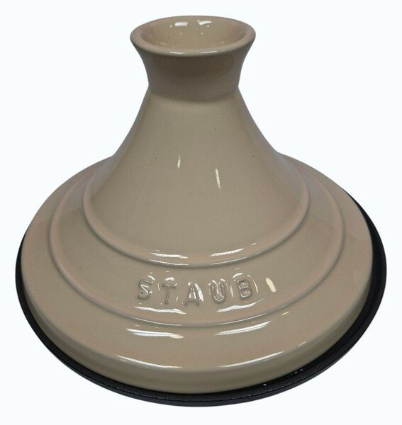 Staub Tajine sütőedény 28cm/ 2L Cream Ronde kerek - krém/fekete (114)