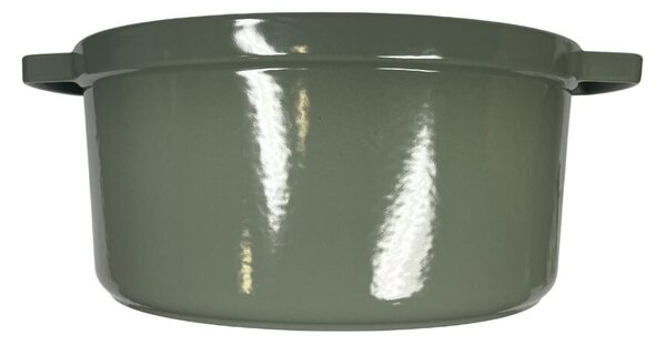 STAUB Öntöttvas főzőedény, zománcozott, 28 cm/6,7 liter, Cocotte Ronde kerek, Eukaliptusz zöld (71)