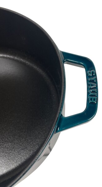 STAUB Öntöttvas főzőedény, zománcozott, 31 cm/5,6 liter, Tengerkék színű (62)