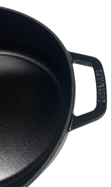 STAUB Öntöttvas főzőedény, zománcozott, 31 cm/5,6 liter, Matt Fekete színű (75)