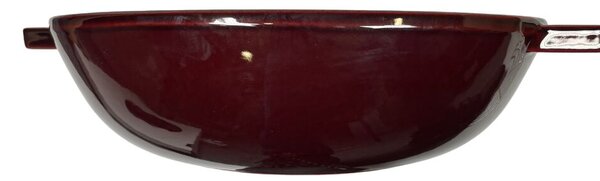 Staub Öntöttvas Wok, Perfect Pan 30 cm – Gránát Vörös, Hóálló üvegfedővel, 4,4 L (67)