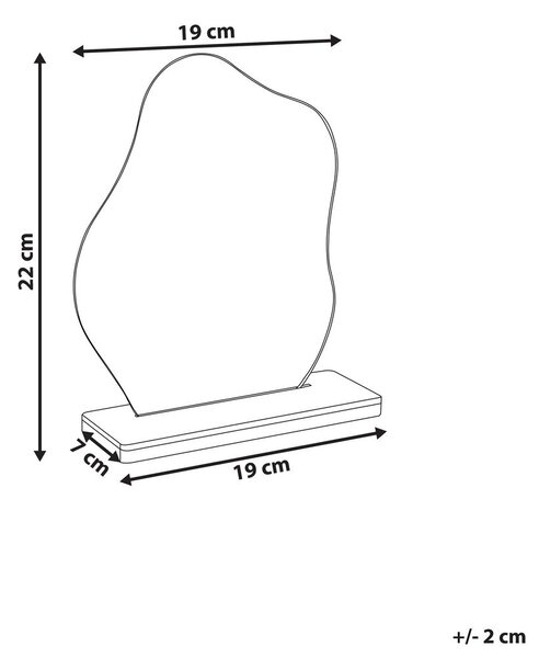 Állótükör LOZERE 19 cm 22 cm Bambusz Világosbarna