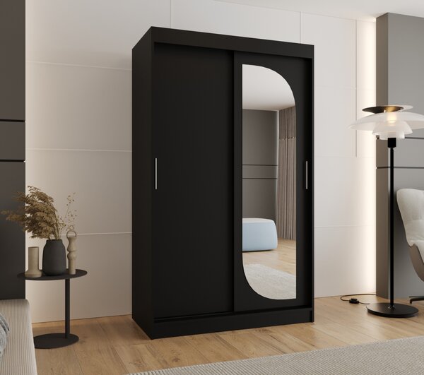 Gardróbszekrény 120 cm CEYDA - fekete