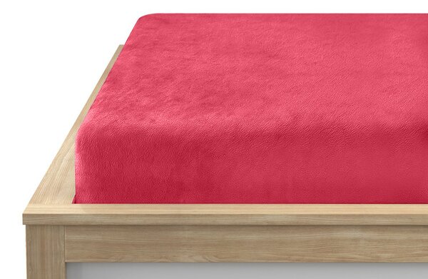 Mikroplüss lepedő SOFT 90x200 cm piros